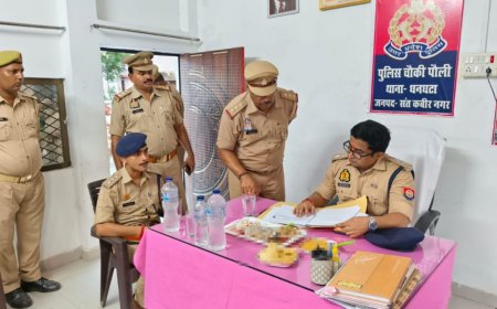 एस पी नें चैकी पौली का किया औचक निरीक्षक दिया आवश्यक निर्देश