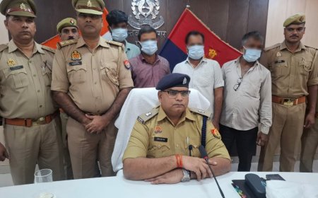संतकबीरनगर में चार शातिर चोर चढ़े पुलिस के हत्थे 