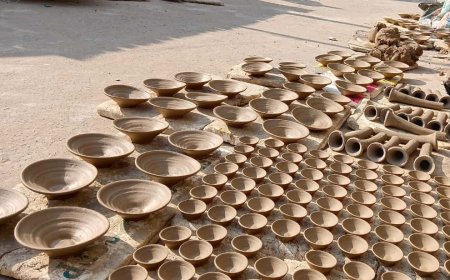 बखिरा में दीपोत्सव ने बढ़ाई स्वदेशी दीयों की मांग 