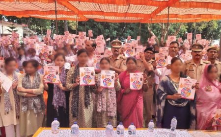 पुलिस नें बी.पी.टी.एस पब्लिक स्कूल  के छात्र व छात्राओं को किया गया जागरुक