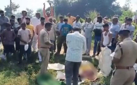 रेलवे ट्रैक पार करते समय ट्रेन की चपेट में आने से पति पत्नी की मौत