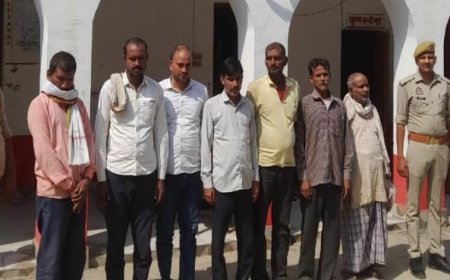 घर पकड़ अभियान के तहत आठ वारंटी गिरफ्तार