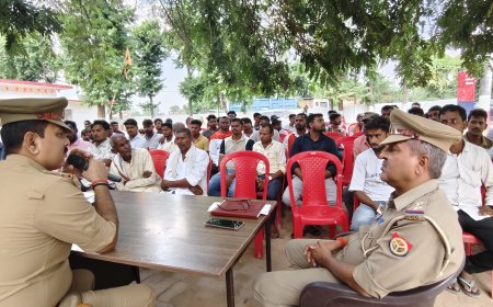 दुधारा थाने पर पीस कमेटी की बैठक हुई सम्पन