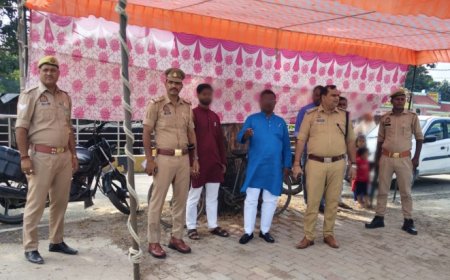 मगहर में मूर्ति विसर्जन स्थल का किया निरीक्षण, दिये निर्देश