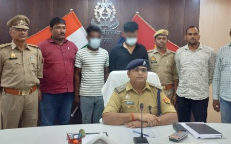 साइबर क्राइम थाना प्रभारी के हत्थे चढ़े दो शातिर अपराधी 