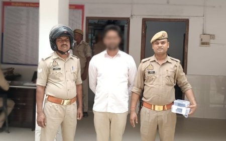 पुलिस नें एक अभियुक्त को देशी तमंचा व कारतूस के साथ किया गिरफ्तार 