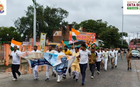 बखिरा थानाक्षेत्र में रन फॉर यूनिटी का आयोजन