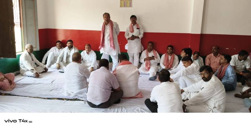 सपा कार्यालय पर कांशीराम जी को दी गई श्रद्धांजलि