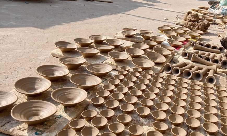 बखिरा में दीपोत्सव ने बढ़ाई स्वदेशी दीयों की मांग 