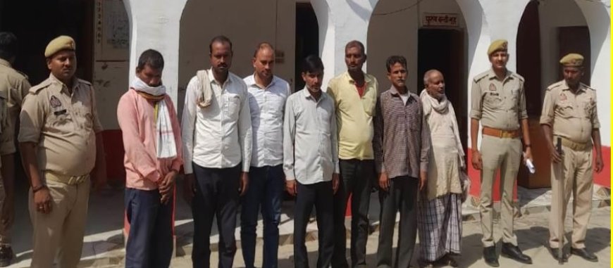 घर पकड़ अभियान के तहत आठ वारंटी गिरफ्तार