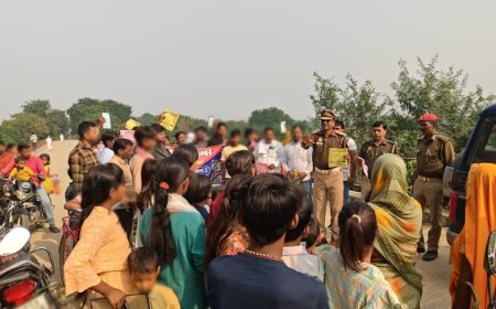 यातायात माह के अवसर पर सड़क सुरक्षा एवं जागरूकता अभियान