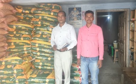 एडीओ एजी ने खाद बीज दुकान का किया औचिक निरीक्षण