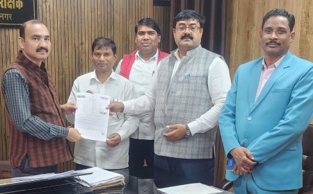 एनपीएस अपडेट व वेतन भुगतान को लेकर डीआईओएस से मिले शिक्षक