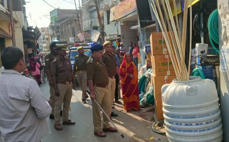 मेहदावल नगर पंचायत में चला अतिक्रमण विरोधी अभियान