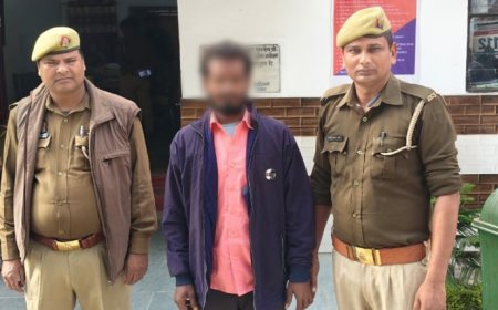 हत्या के मामले में अभियुक्त गिरफ्तार, घटना में कैंची बरामद