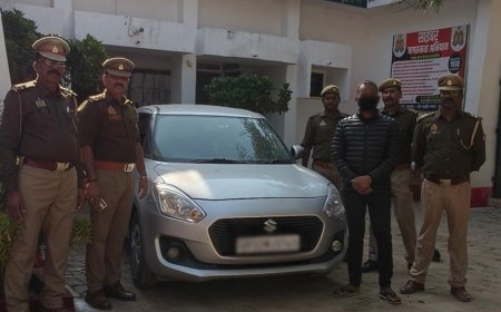 दुधारा पुलिस नें शातिर चोर को चारपहिया वाहन के साथ किया गिरफ्तार