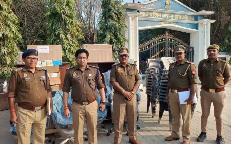 आधुनिक उपकरणो का एस पी नें किया वितरण 