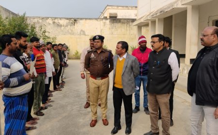 जिला कारागार में बंदियों की सुनी समस्याएं