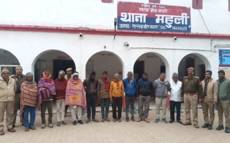 दबिश के दौरान 14 वारण्टी अभियुक्त गिरफ्तार