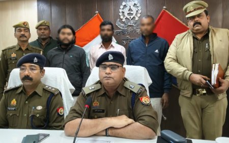 पुलिस नें तीन चोरो को किया गिरफ्तार 