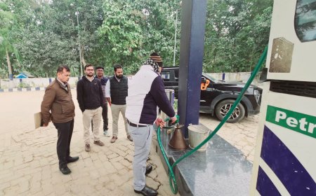 जंगल बेलहर पेट्रोल पंप की जांच में मिलीं खामियां, अधिकारियों ने दिए सुधार के निर्देश