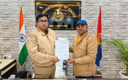 प्रदेश के टॉप 10 जनपदों में संतकबीरनगर पुलिस को संयुक्त रूप से मिला प्रथम स्थान