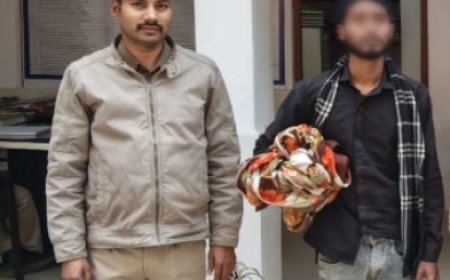  गांजा के साथ एक आरोपी को किया गिरफ्तार