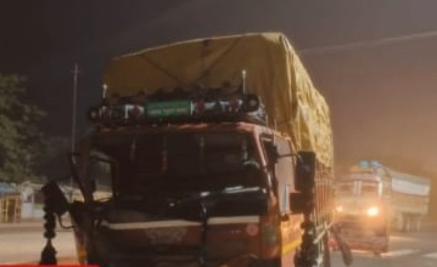 डीसीएम-ट्रैलर की टक्कर में डीसीएम चालक समेत दो की दर्दनाक मौत, पाच घायल