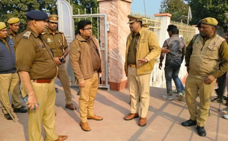 पुलिस अधीक्षक नें मकर संक्रांति मगहर मेला का किया निरीक्षण, दिया आवश्यक निर्देश
