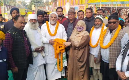 मेले का उद्घाटन चेयरमैन अनवरी बेगम व महंत विचारदास ने फीता काटकर किया