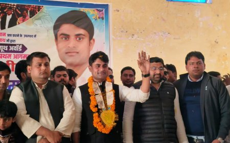 विवेकानंद यूथ अवार्ड मिलने के बाद रिजवान मुनीर का प्रथम आगमन, हुआ भव्य स्वागत