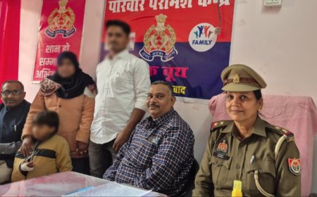 महिला थाना नें पाॅच परिवारों के बीच कराया सुलह समझौता