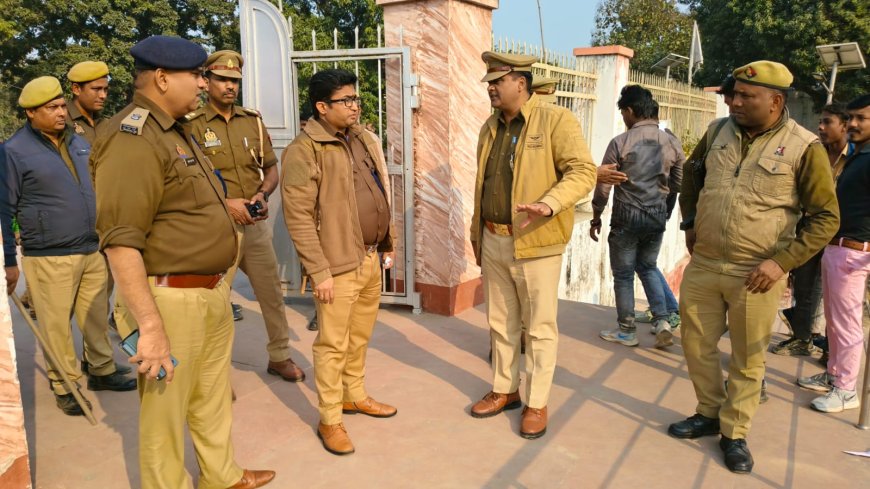 पुलिस अधीक्षक नें मकर संक्रांति मगहर मेला का किया निरीक्षण, दिया आवश्यक निर्देश