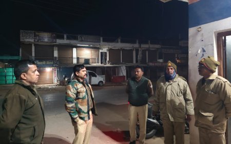 महुली थाना क्षेत्र में कड़ी हुई रात की निगरानी