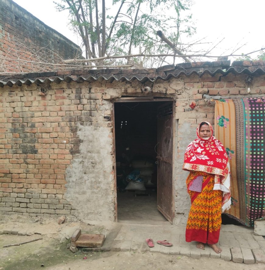 पाॅच वर्ष से आवास के लिए भटक रही महिला