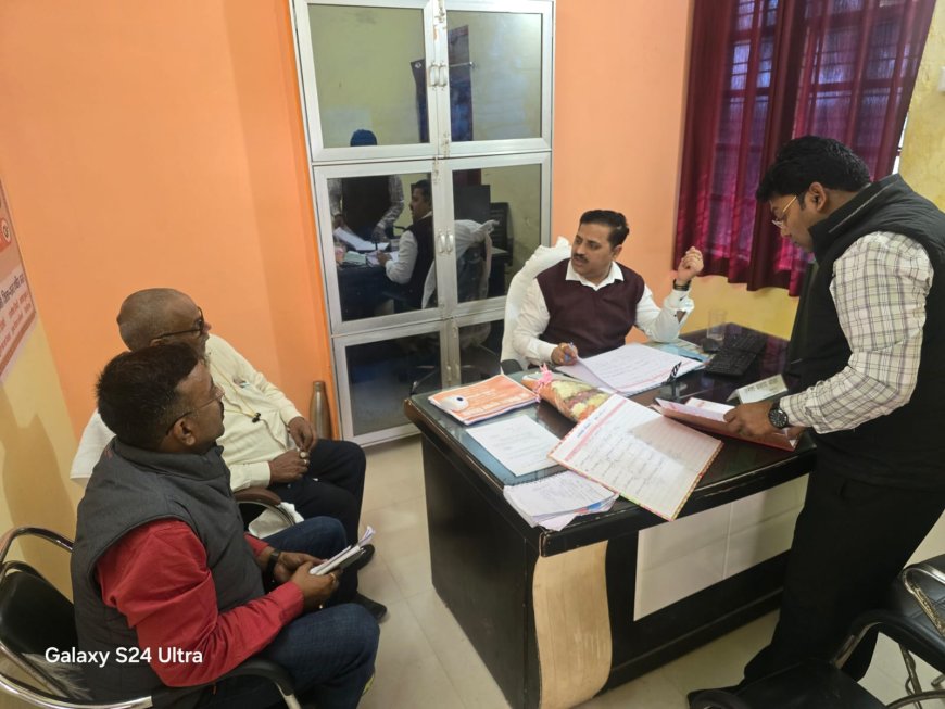 संयुक्त विकास आयुक्त बस्ती मंडल निर्मल कुमार द्विवेदी ने किया निरीक्षण 