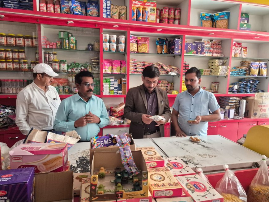 होली पर्व को देखते हुए खाद्य विभाग ने जगह-जगह मारा छापा