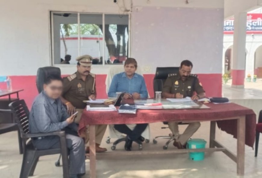 एसडीएम धनघटा व सीओ नें थाना समाधान दिवस पर सुनी जनता की समस्याए 
