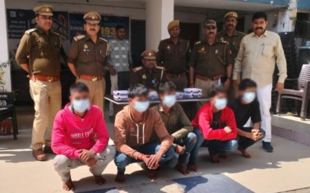 कोतवाली खलीलाबाद पुलिस नें फायरिंग करने वाले पाॅच आरोपी को किया गिरफ्तार