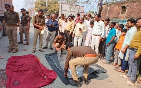 सड़क पार कर रही महिला को ट्रेलर ने रौंदा हुई दर्दनाक मौत