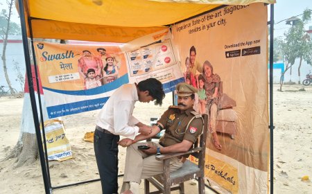 थाना महुली पर स्वास्थ्य जांच शिविर मेडिकल कैंप किया गया आयोजन 