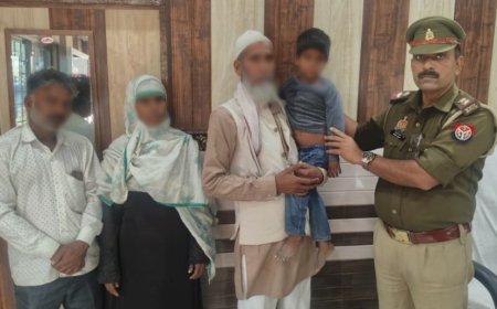 कोतवाली खलीलाबाद पुलिस नें गुमशुदा दो बच्चों को खोजकर परिजनों को सौंपा 