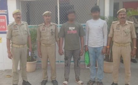 मेंहदावल पुलिस नें चोरी करने वाले दो युवको को किया गिरफ्तार