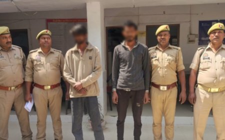 संतकबीरनगर पुलिस नें चोरी के तीन मामले का किया खुलासा, दो आरोपी गिरफ्तार