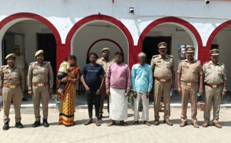 पति, ससुर, जेठ व जेठानी के खिलाफ केस दर्ज कर न्यायालय किया गया पेश 