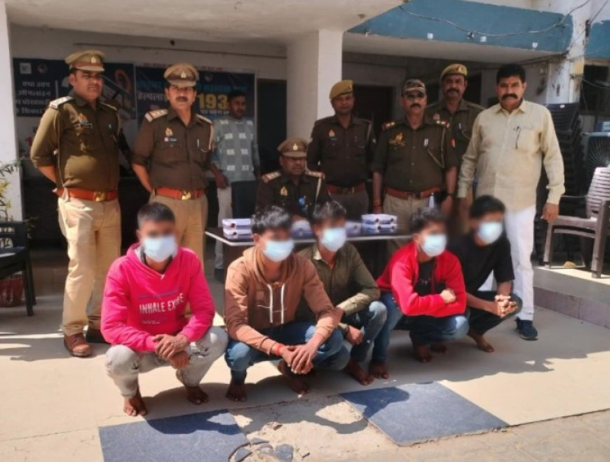 कोतवाली खलीलाबाद पुलिस नें फायरिंग करने वाले पाॅच आरोपी को किया गिरफ्तार