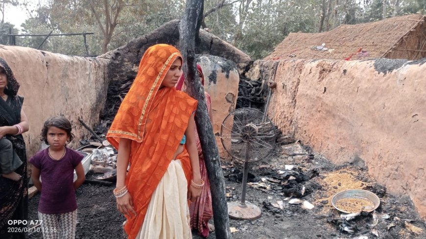 संतकबीरनगर की खबर दामाद पर घर फूकने व असलहा लहराने का आरोप