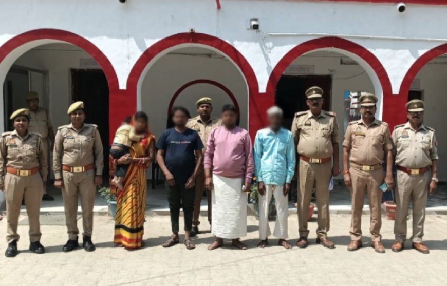 पति, ससुर, जेठ व जेठानी के खिलाफ केस दर्ज कर न्यायालय किया गया पेश 