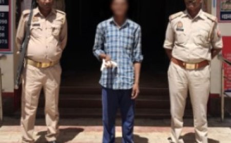 आर्म्स एक्ट के मामले में अभियुक्त गिरफ्तार, थाना धर्मसिंहवा का मामला