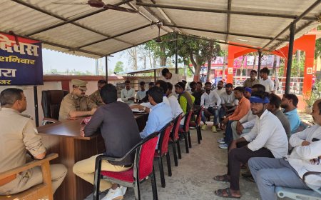 अम्बेडकर जयंती को लेकर थाना बखिरा पर पीस कमेटी की बैठक सम्पन्न 